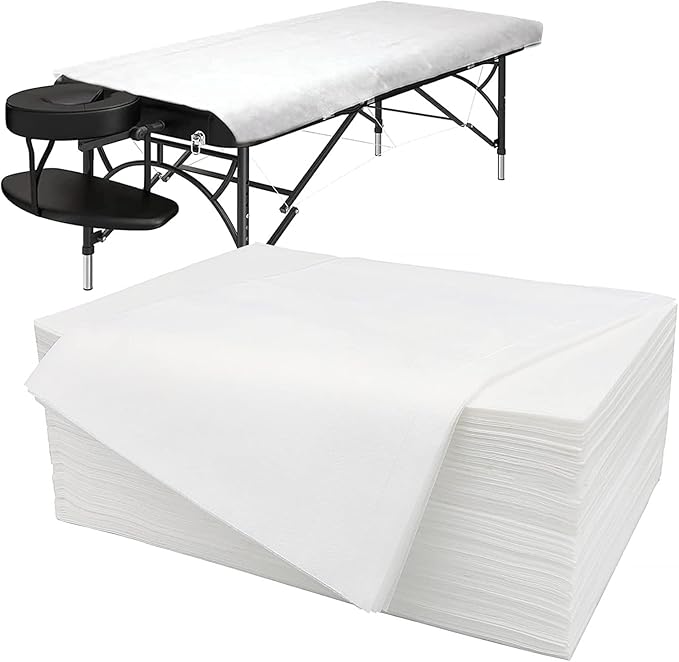 20Pcs Lenzuolo Usa e Getta, Ispessiti, Tvvcalk Lenzuola per Massaggi, Non Tessuto Traspirante Copriletto Cosmetici
