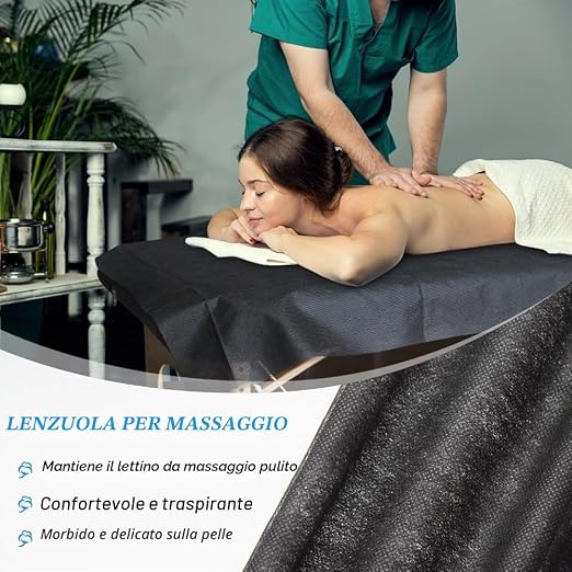 50pcs Lenzuola da Massaggio Usa e Getta. 80 x 180cm Lenzuola Usa e Getta Lenzuola Monouso per Lettino Massaggio Lenzuolo da Massaggio in Tessuto non Tessuto