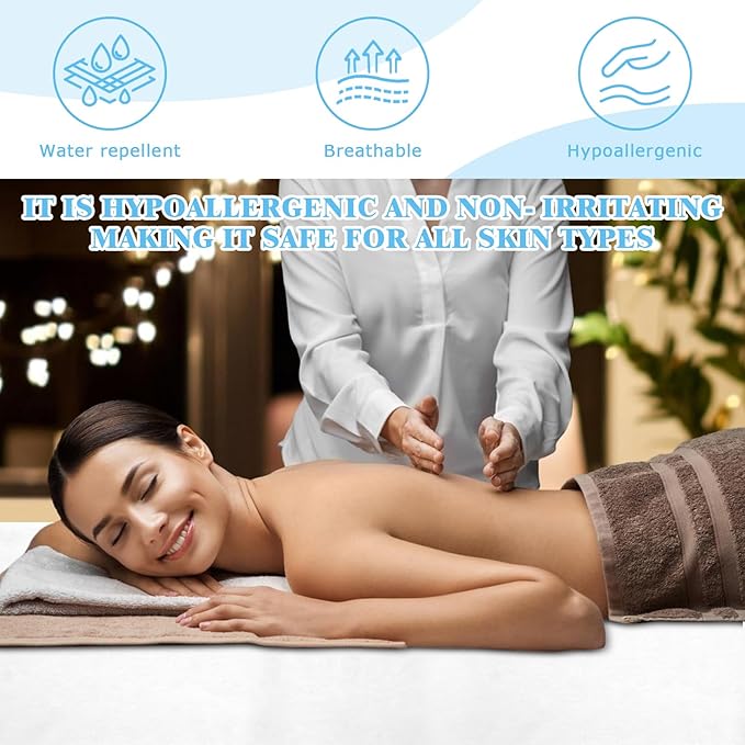 Lenzuola usa e getta, per massaggi spa, in morbido tessuto non tessuto, per saloni di bellezza
