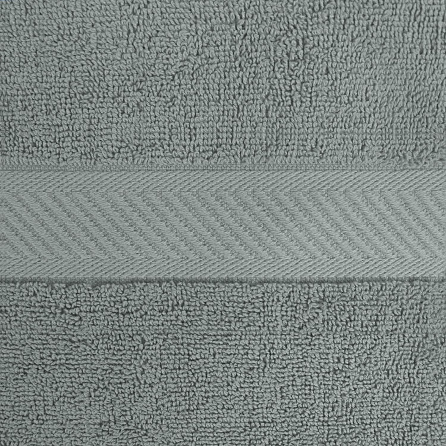 6 Asciugamani di Cotone - (60 x 120 cm), Grigio - Asciugamani per Piscina, Spa e Palestra Asciugamani di Medie Dimensioni, Leggeri e Molto Assorbenti